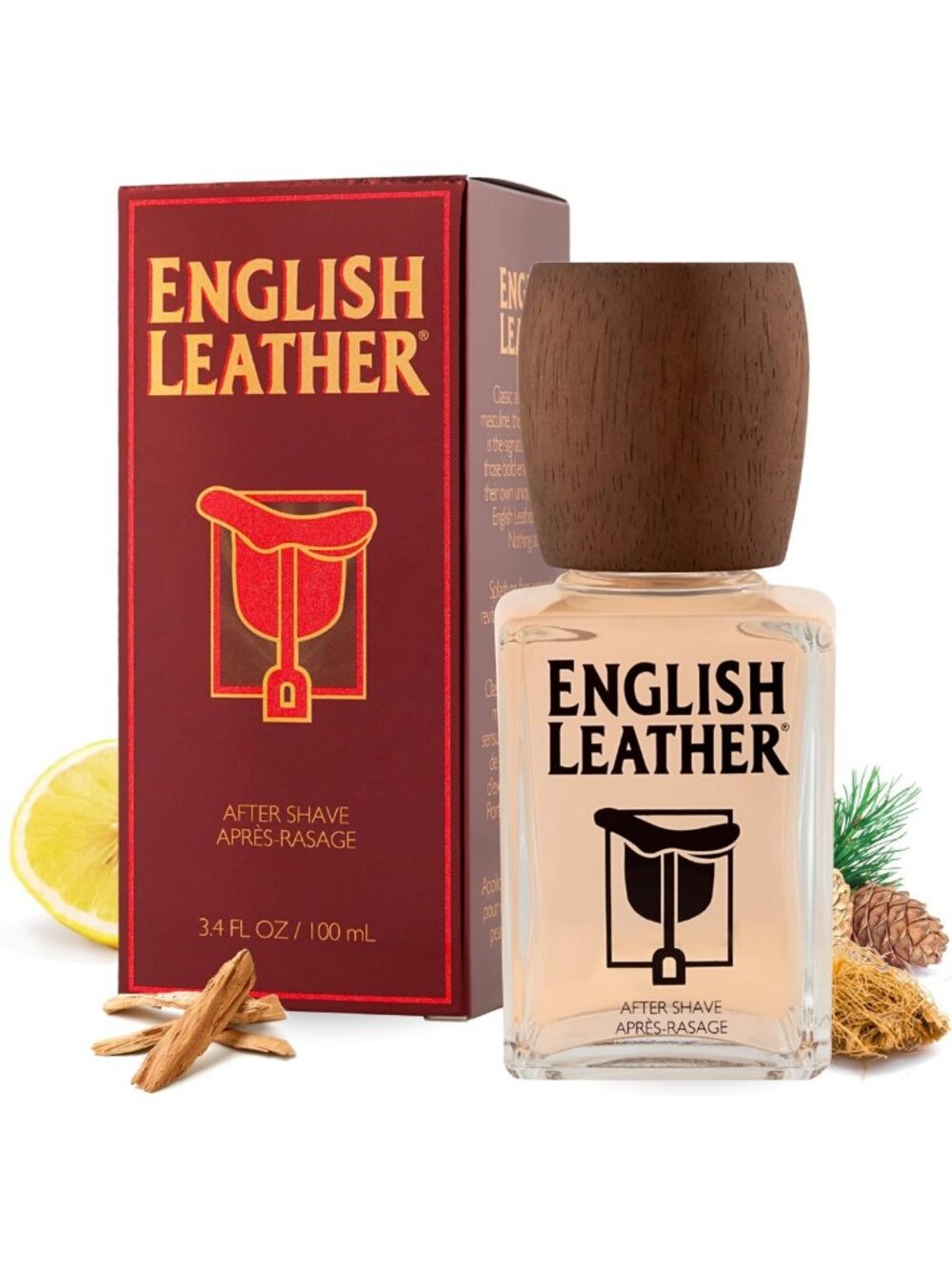 Men's Aftershave 3.4oz | English Leather Scent | Refreshing & Long-Lasting